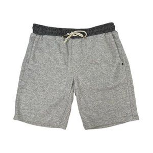 Rip Curl Surf Jogger Sweat Shorts Mens Small Gray Drawstring 9" athleisure
